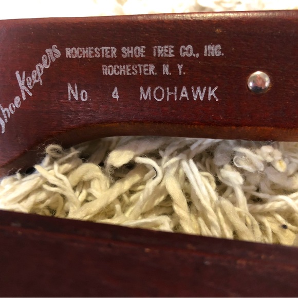 Vintage wood/metal “Shoekeepers” shoe forms. Original tags.Spring loaded expand - Picture 4 of 4